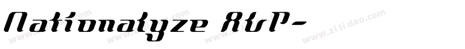Nationalyze ALP字体转换